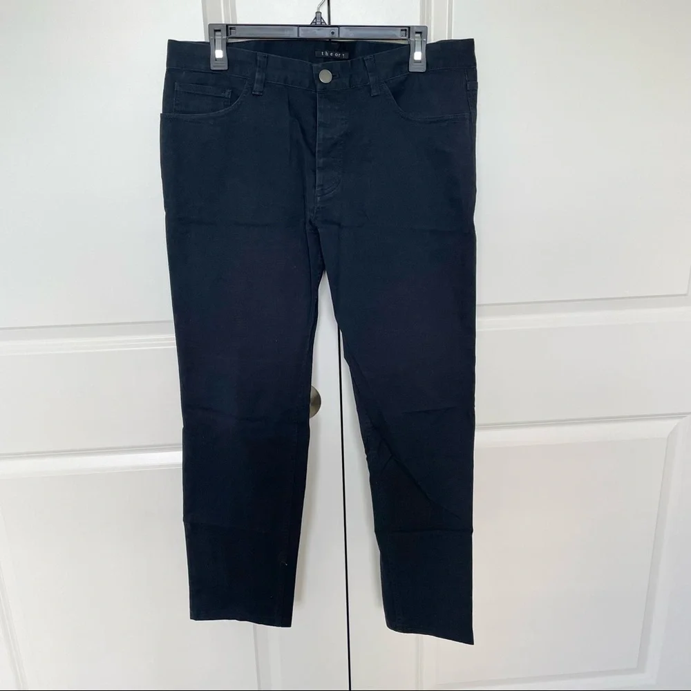 Theory Haydin Writer Pants Navy Blue